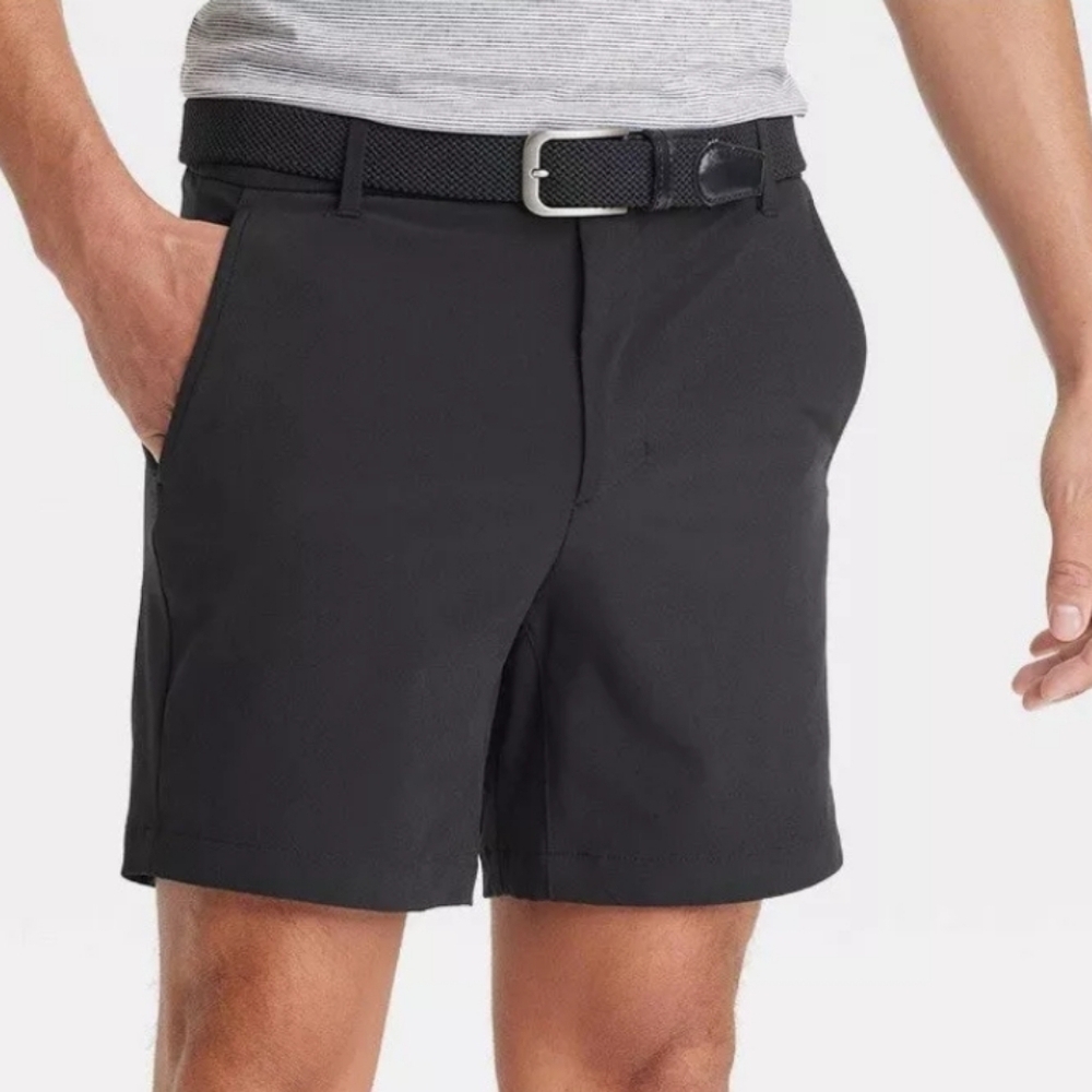 Men's All In Motion Golf Shorts 7" Black 38
